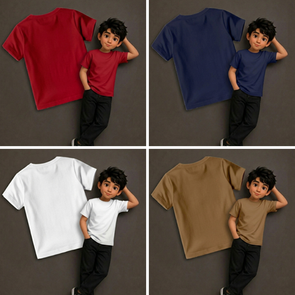 Playeras lisas de colores para niño