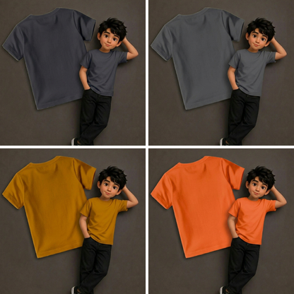 Playeras lisas de colores para niño