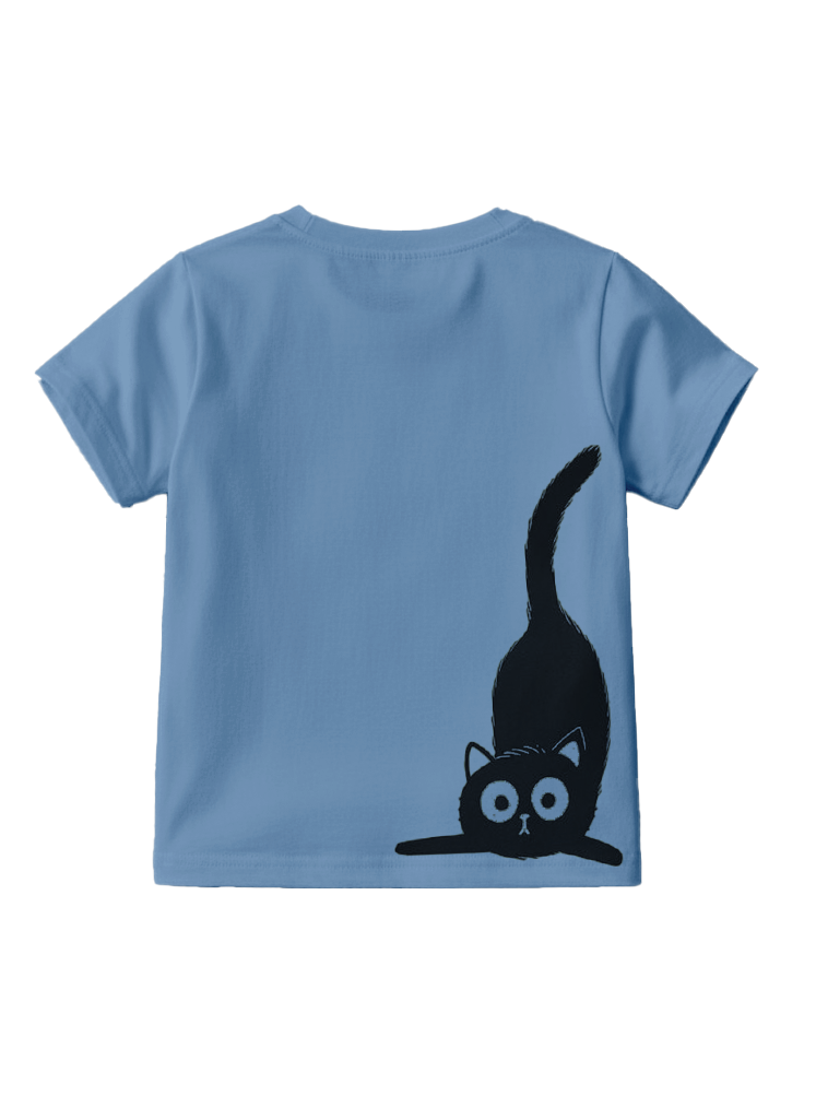 Playera estampada para niños · dis:GATO AZUL
