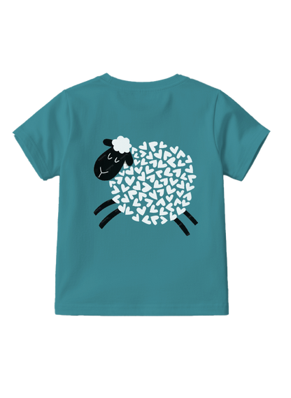 Playera estampada para niños · dis:OVEJA TURQUESA