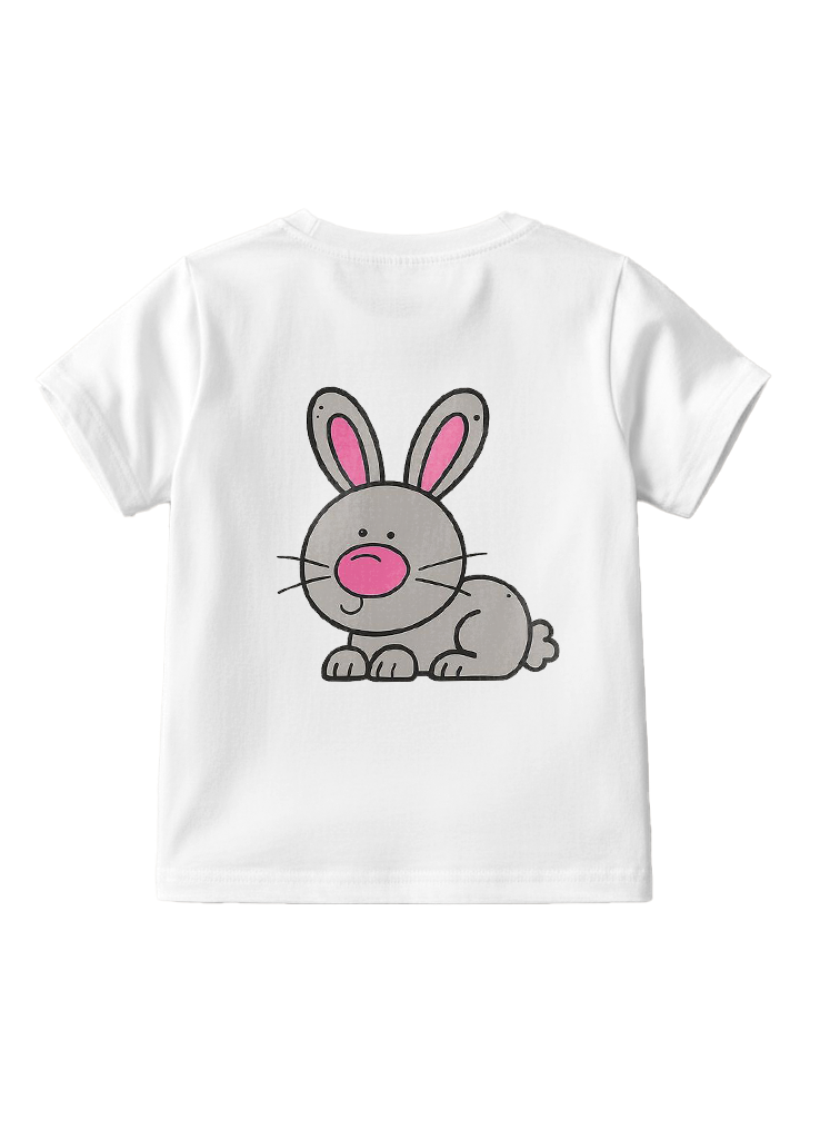 Playera estampada para niños · dis:CONEJITO BLANCO