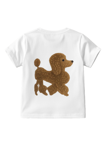 Playera estampada para niños · dis:POODLE CAFÉ