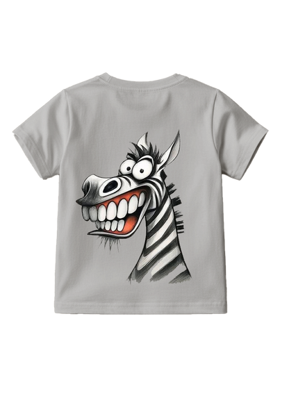 Playera estampada para niños · dis:CEBRA GRIS