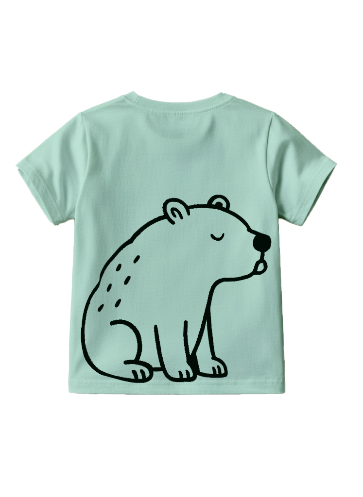 Playera estampada para niños · dis:CAPIBARA MENTA