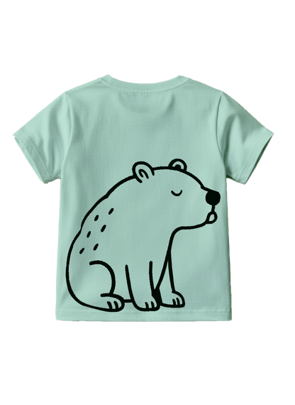 Playera estampada para niños · dis:CAPIBARA MENTA