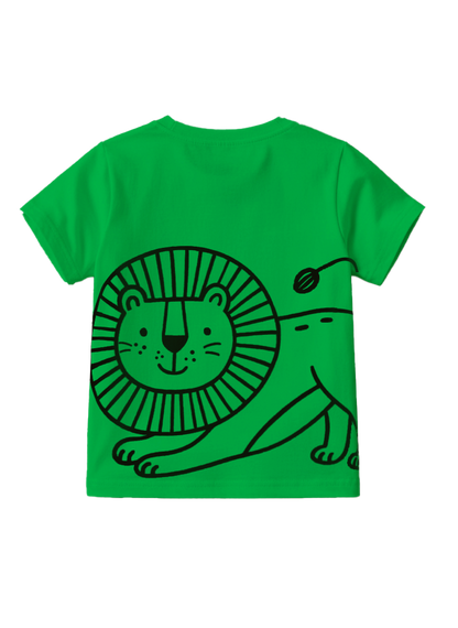 Playera estampada para niños · dis:LEÓN VERDE
