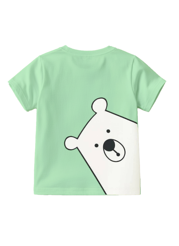 Playera estampada para niños · dis:OSO POLAR MENTA